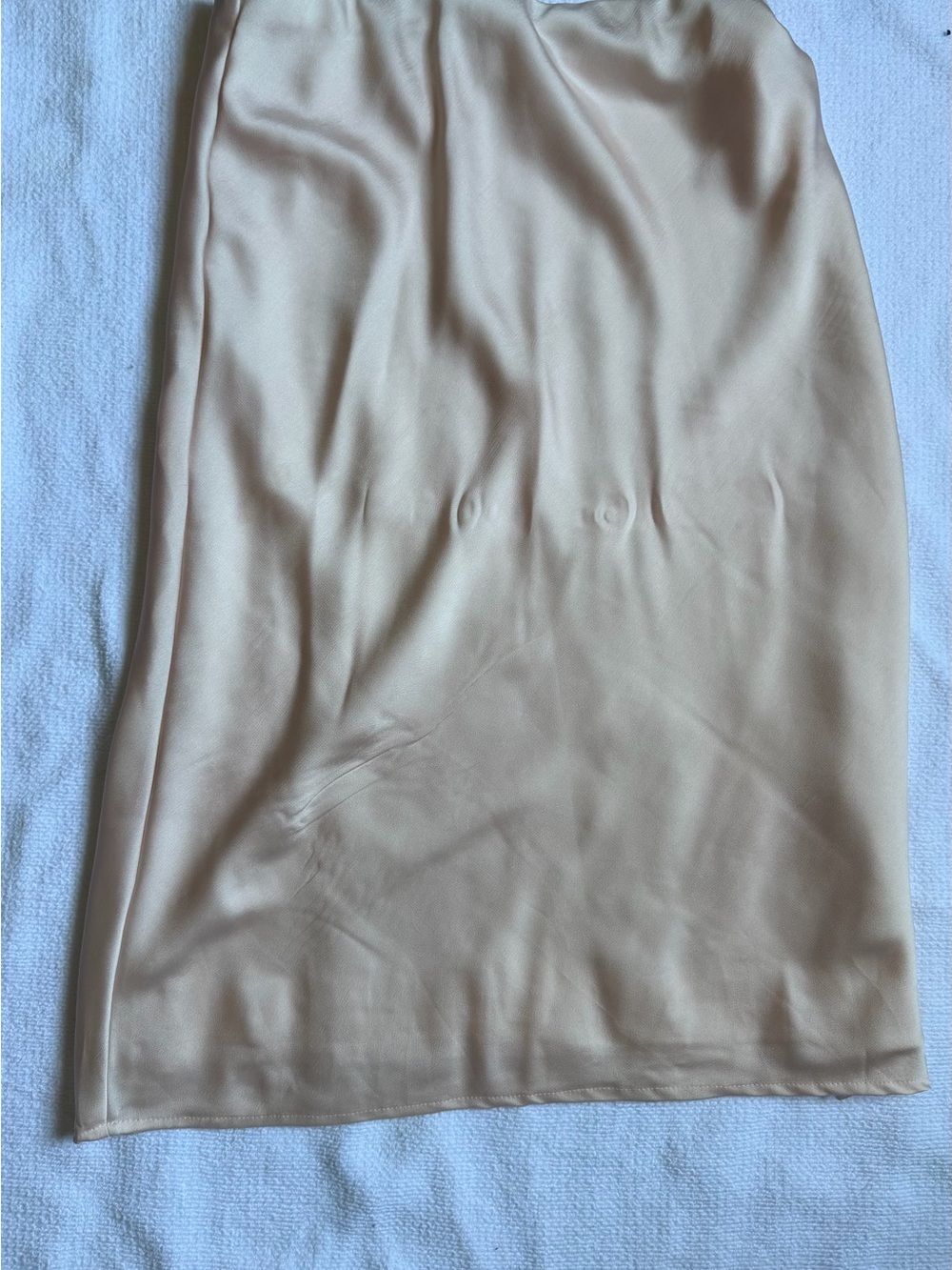 Women’s Midi Slip Skirt in Nude